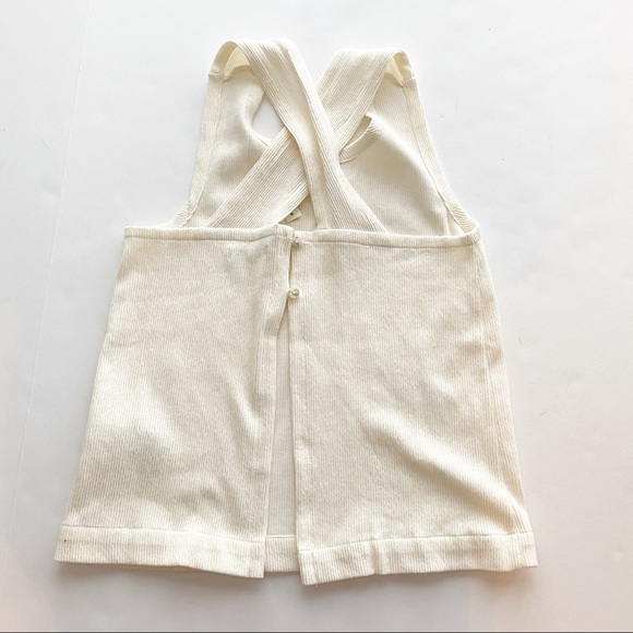 2/25 Madewell Top ❤️ Cottagecore beach spring summer shirt tank cross back - Picture 3 of 5